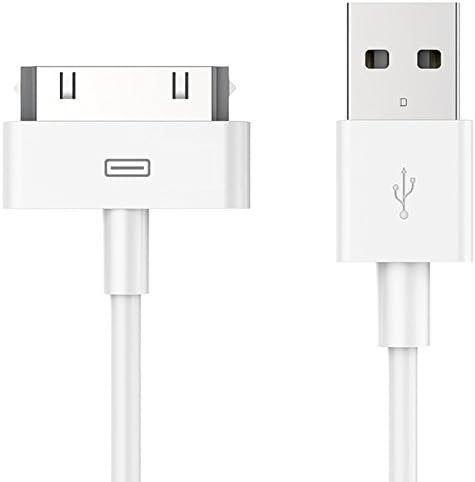 [Apple Certified] ACEPower® 4 Feet (1.2M) 30-pin USB Sync and Charging Cable for iPhone 4/4S, iPhone 3G/3GS, iPad 1/2/3, iPod nano 5th / 6th generations and iPod Touch 3rd / 4th generations, / White (Retail Packaging)