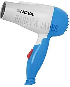 Harry & James Professional Folding Hair Dryer with 2 Speed Control 1000W (Multicolour)