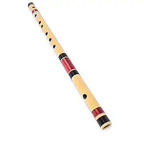 Shiv'z Muzic Flute, D Natural medium, Budget Bansuri, 17 inches, (FREE Written Manual & Bag)