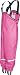 Playshoes Rain Dungarees Waterproofs Easy Fit Girl's Trousers Pink Size 104