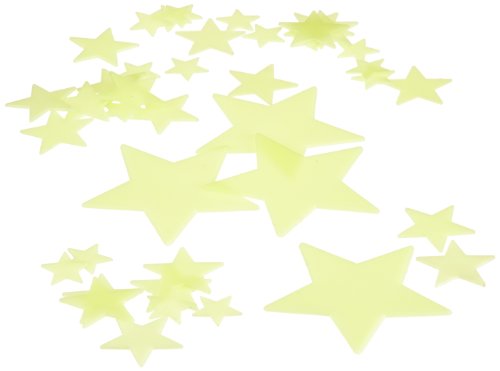 Leuchtsterne "Glowing in the dark" Plastik, 40 Stück