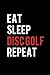 Produktbild Eat Sleep Disc Golf Repeat: College Ruled Lined Writing Notebook Journal, 6x9, 120 Pages
