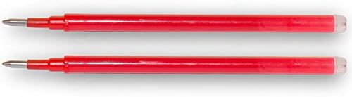 Blue Black Refill 0.7 mm Erasable Rollerball Pen – Red Ballpoint Pen – WOOHOO4U A Alternative to Erase by Friction 2 2x Rot