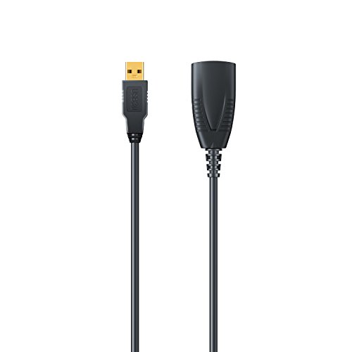 5m (Meter) USB 3.0 Repeater-/Verlängerungskabel (Extension Cable) aktiv mit Signalverstärkung – Signalverstärker / Repeater | USB 3.0 (Super Speed) | schwarz - 2