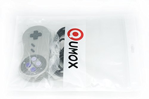 QUMOX 2x Controles Mandos de Juegos SNES PC SFC para Windows PC USB Super famicom US