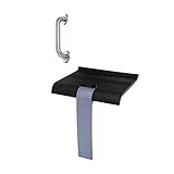 Zdouche 42101004 - Black Folding Seat for Shower/Bar Stainless Steel