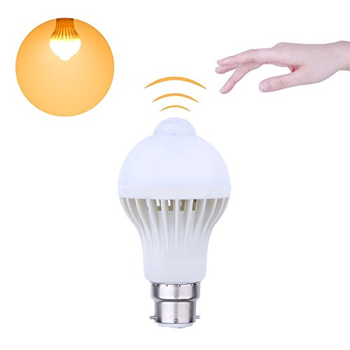 Pir Motion Sensor Light Bulb B22 Bayonet Automatic Motion