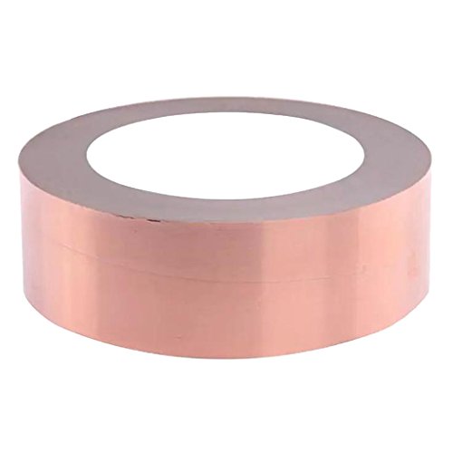 Preisvergleich Produktbild Gazechimp Kupferfolie Klebeband Kupferblech Abschirmband Leitfähige EMI Abschirmung für Gitarren-30mm × 20M