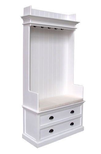 Preisvergleich Produktbild Halifax Landhausmöbel Garderobe weiss shabby chic