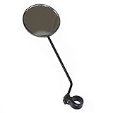 Farbe: Schwarz Fahrradspiegel Spiegel Rund Ø 9cm für Fahrrad Mofa Rad Quad Roller
