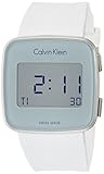 Calvin Klein Damen Digital Uhr mit Silikon Armband K5C21UM6