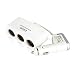 Produktbild H19 KFZ Auto Mehrfach Steckdose 3 Port Verteiler Zigarettenanzünder + USB Port, Eingangsspannung: 12-24V DC, Ausgangsspannung am USB-Ladeausgang: 5V DC / 1A, Dauerausgangsleistung: max. 70W, ca. 60cm lange Anschlußleitung, Farbe Weiß