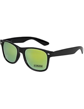 X-CRUZE® Nerd Sonnenbrille Retro Vintage Style Sil Unisex Brille - 45 verschiedene Farben/Modelle wählbar X0