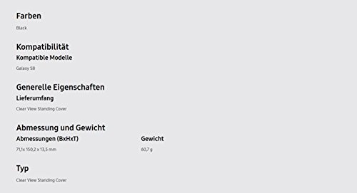 Samsung S8 Clear View Cover EF-ZG950 para Galaxy S8 plata- Versi n Extranjera reviews Samsung S8 Clear View Cover EF-ZG950 para Galaxy S8 plata- Versi n Extranjera