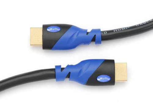 Multi Kabel- High Speed HDMI Kabel mit Ethernet (1m)-1.4a / 2.0 kompatibel – 1.4a- unterstützt Full HD 3D & Audio Return Channel-[Die Späteste HDMI Version Verfügbar] 1 Meter - 2