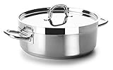 Capacidad: 2.90 L Lacor - 54020s - Cacerola Sin Tapa Chef Luxe 20 Cm Inox