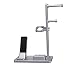 Produktbild IPOTCH Universal Handy Halterung Verstellbar 6in1 Alu Ladestation für 2x Handy, 1x Uhr, 2x Kopfhörer, 1x AirPods - Grau