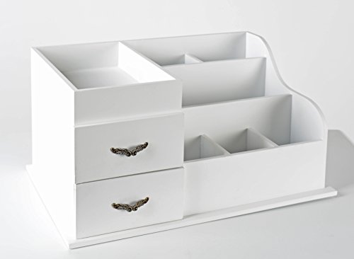 ts-ideen Landhaus Schmuckkonsole Tisch Flur Bad Kinderzimmer Schlafzimmer Organizer Ständer Kommode Holz Ablage - 2