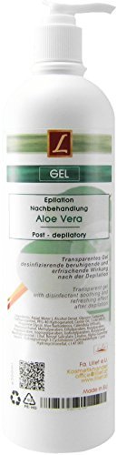 1X Depilatory Post-Treatment Gel, ALOE VERA, PREMIUM QUALITY, 500ml