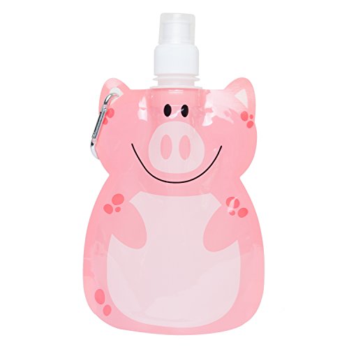 Preisvergleich Produktbild Cute Animal Faltbare Trinkflasche für Kinder-PIG