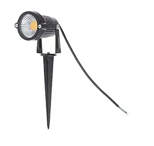 Signature 5watt Outdoor Led Garden Light Led Spike Warm White Focus,IP65 Water Resistant & Adjustable Black Aluminium Body Garden Lights (Warm White Color).