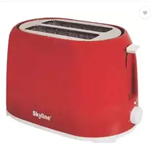 ARINO VTL-7000 750W Pop Up Toaster 2 Slice (Red) Heavy Duty 1.5 Year Warranty