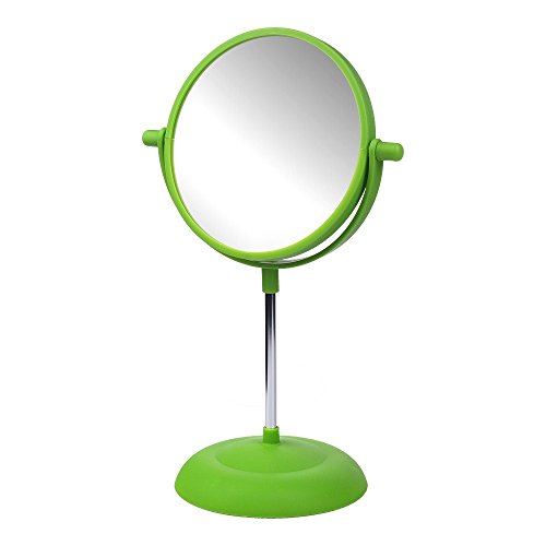 Espejo de maquillaje de 15 cm en varios colores a elegir con aumento de 10x en ambos lados 
