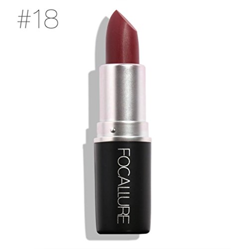 Tefamore FOCALLURE matten Lippenstift langanhaltende Lippenstifte Pigment Make-up Schönheit Lippen 18#