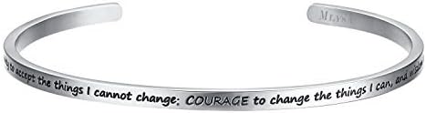 Shally 'God Grant Me the Serenity to Accept the Things I can not Change' Prayer Cuff Bracelet Religious-symbols