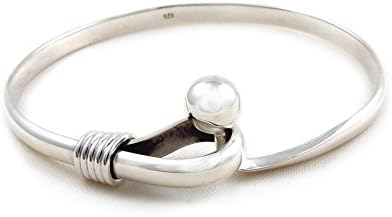 The Mexican CollectionHallmarked 925 Sterling Silver Front Hook Ball Bead Bracelet