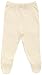 Organic Cotton Baby Trousers with Feet GOTS Certified No Dye (Natural, 6-12m)