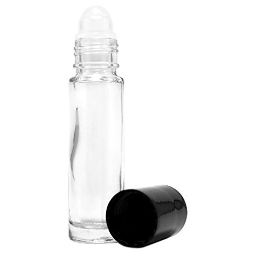 BESTIM INCUK 6-Pack 10ml Refillable Glass Roll-on Bottles for Essential Oil,Aromatherapy,Perfume Bottle and Lip Balms