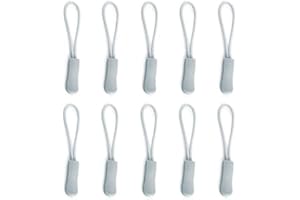 PAPER PLANE ECO Set of 10 Zipper Pull Zip Pull Zipper Puller Cord Slider Fastener Jacket Bagpack replacement