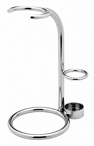 Stand for wet razor and shaving brush