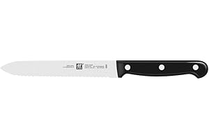 ZWILLING Couteau Universel, Longueur de Lame : 13 cm, Lame Dentelée, Acier Inoxydable Spécial/Manche Plastique, Twin Chef 2, Noir
