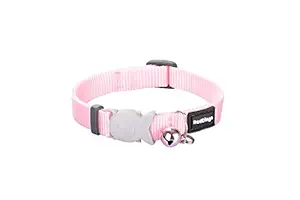 Red Dingo Classic Cat Collar, One Size Fits All, Pink