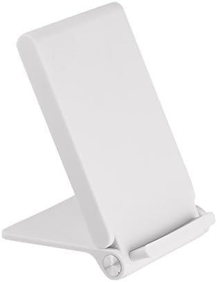 Bewinner Ultra-thin Fast Wireless Charger, High Efficiency 3 Coils QI Standard Wireless Charger Stand Dock Fast Charging Rotatable Adjustable Charger Stand for Samsung Car Home Office(White)