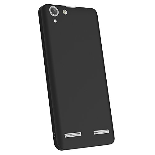 Funda Lenovo K5  AICEK Negro Silicona Fundas para Lenovo K5 Carcasa Lenovo K5 Negro Silicona Funda Case