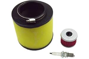 WFLNHB Air Filter Oil Filter & Spark Plug fit for Honda Rancher 350 Foreman 400&450