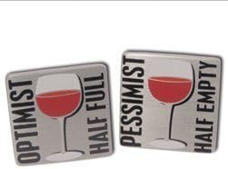 Optimist / Pessimist Cufflinks