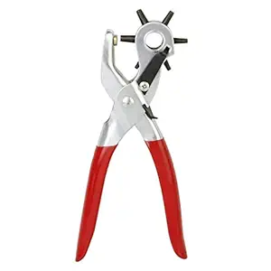 MAAUVTOR Revolving Leather Belt Hole Punch Plier with Multi Tool Manual Belts Puncher Maker Machine Device for Pliers and Straps