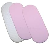 BabyPrem Baby Matratze 70 x 40 cm Stubenwagen Moseskörbe & 2 Spannbettlaken Baumwolle