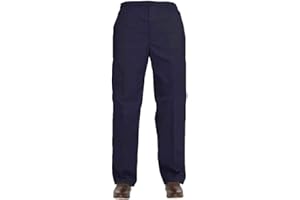 R G Clothing Mens Elasticated Adjustable Waist Casual Smart Work Plain Rugby Trousers Pants