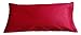 Produktbild beties Mako Satin Kissenbezug 40 x 80 cm in 9 eleganten Uni Farben Karmin-Rot 1 Stück (wählen Sie Ihren Bettbezug extra dazu)