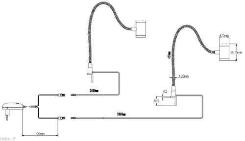 LED Leselampe, 3 Watt, 2er Set - 7