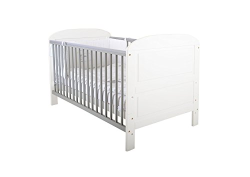 East Coast Angelina Cot Bed (White / Grey)