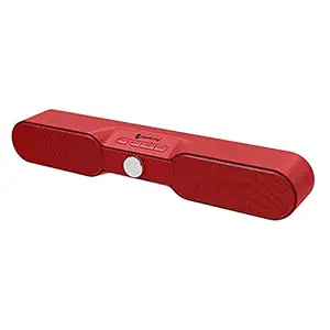 Generic Gute square Bluetooth Speaker Soundbar 10W Karaoke radio FM Graffiti bass 3D Stereo MP3 Music Player home theater caixa de som Color Red