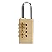 Produktbild TPulling 4-stellige Kombination Kennwortsperre Zink-Legierung Sicherheitsschloss for Koffer Vorhängeschloss (Gold, Einheitsgröße)