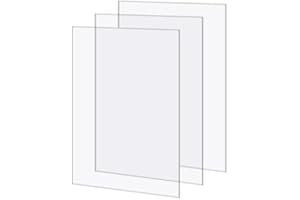 SANJIAOJIA Placas de Policarbonato Hoja de Plástico Láminas de Acrílico Transparente,Ligero Panel Duradero PC,para Invernadero,Marcos Fotos,Proyectos Bricolaje,Pintura,Reemplazo Vidrio (50x70cm,2mm)