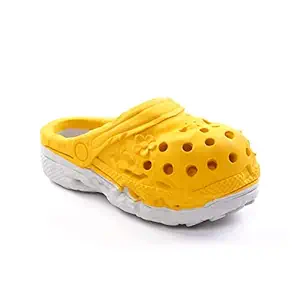 MONDOTOY Dog Chew Toy, Skeleton Slipper-Shaped Chew Toy for Training and Cleaning Teeth, Tough and Durable Non-Toxic Natural Rubber, Suitable for Medium and Large Dogs (Yellow)